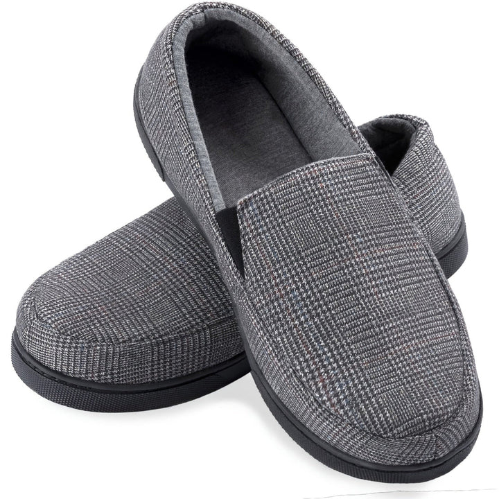 Loafers for Men | Stylish Checked Slip-On Shoes | Warm & Comfortable