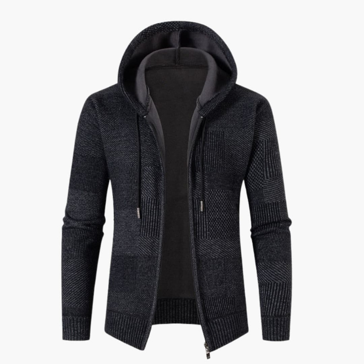 Men’s Jumper | Hooded Knit Cardigan | Hooded Mens Clothing