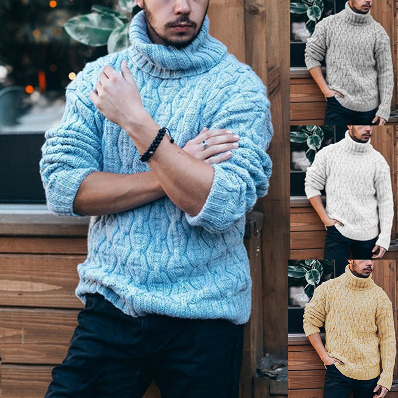 Men's Sweatshirt | Chunky Turtleneck Style | Classic Mens Clothing