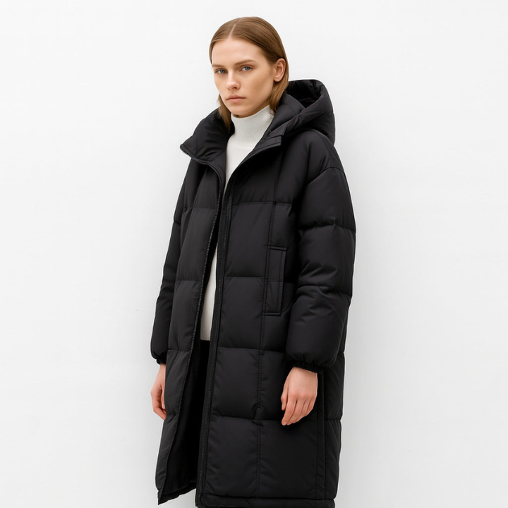 Women’s Jackets | Quilted Puffer with Hood | Warm Winter Clothing