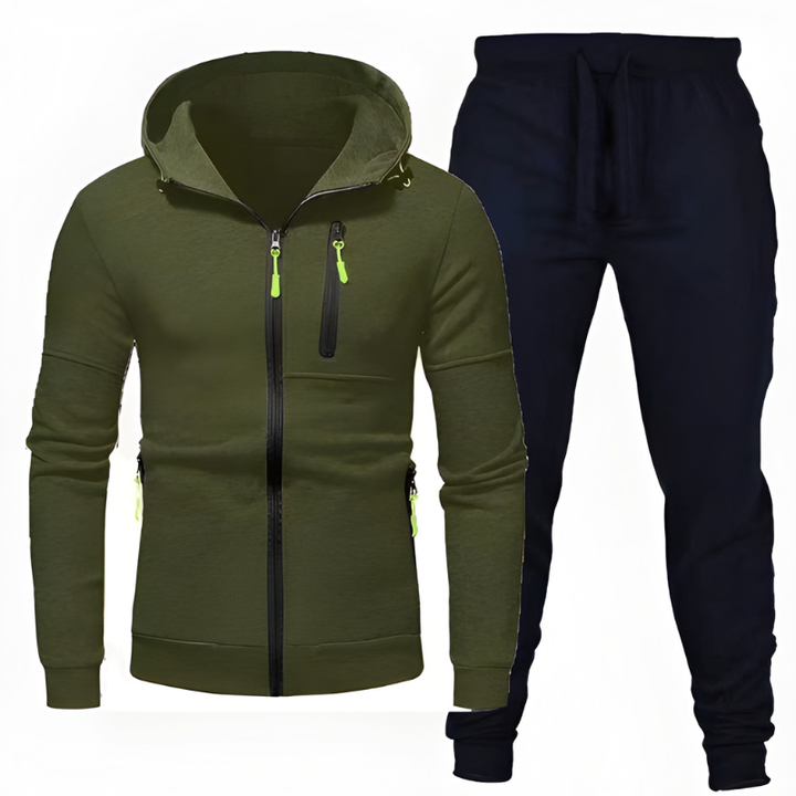 Men’s Tracksuit | Slim Fit | With Hood Zip | Winter