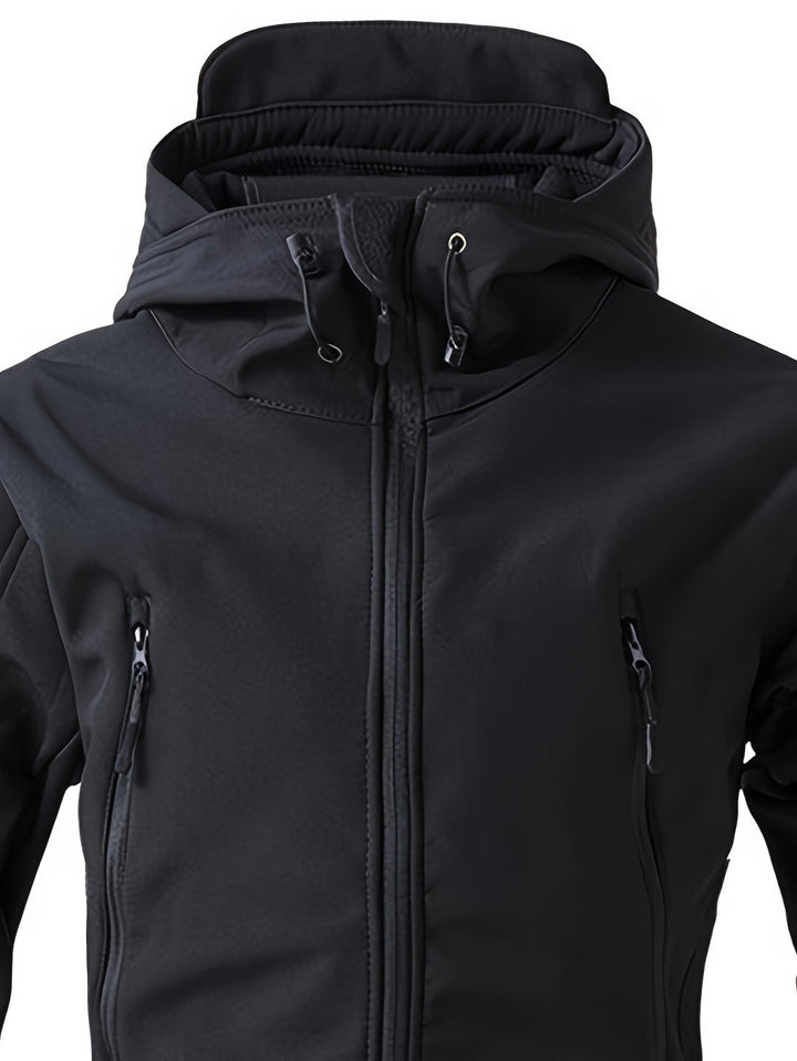 Men’s Tactical Jacket Slim Fit | Softshell & Windproof | Multi-Pocket Hooded