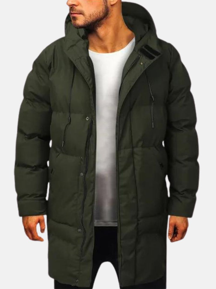 Mens Winter Jackets | Long Hooded Insulated Warmth | Essential Mens Clothing