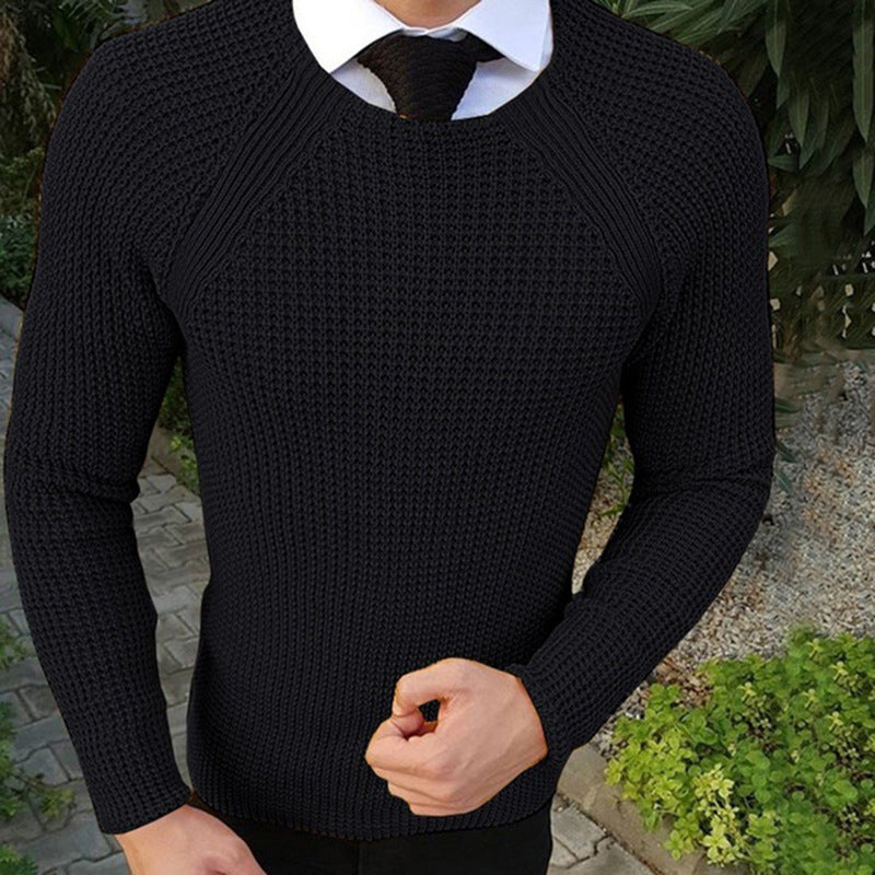 Men's Pullover | Knitted Crew Sweater | Cozy Mens Clothing