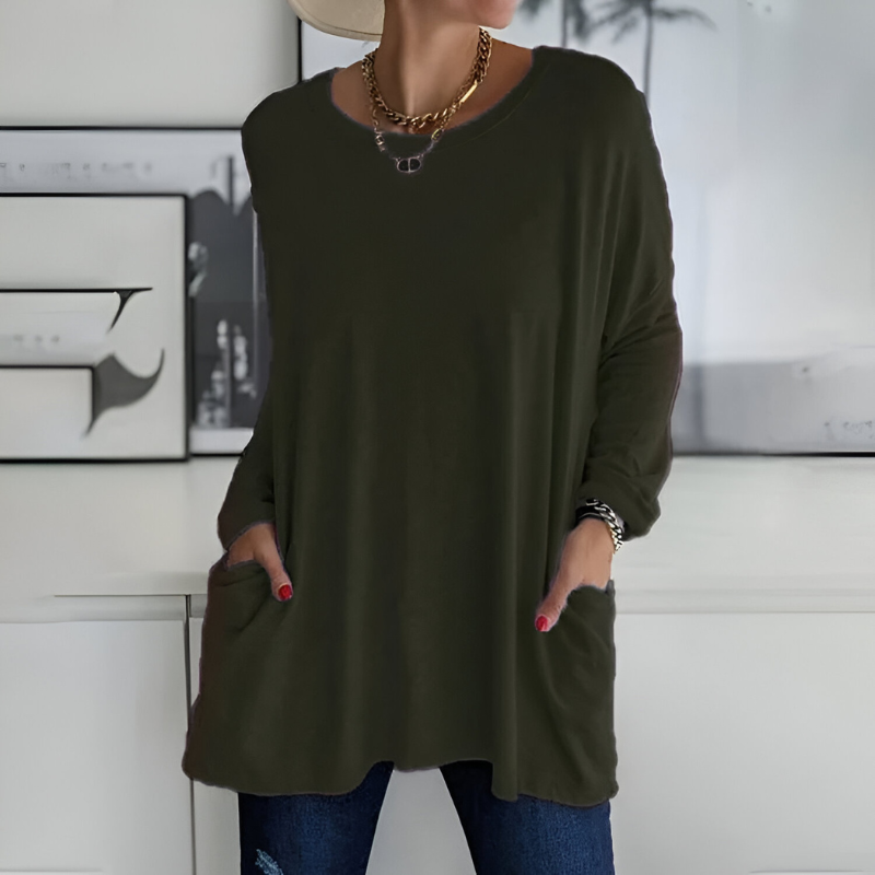 Women’s Jumpers | Casual Clothing | Oversized Round-Neck Sweater