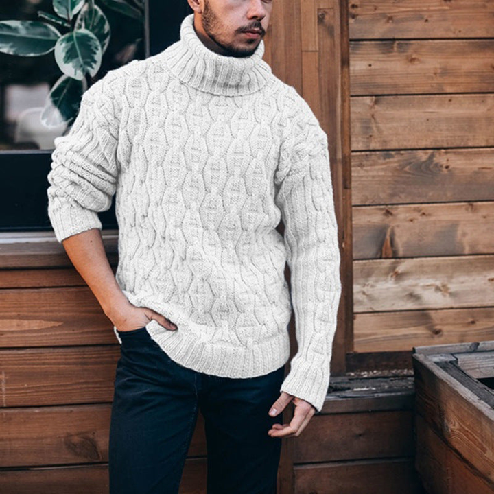 Men's Sweatshirt | Chunky Turtleneck Style | Classic Mens Clothing