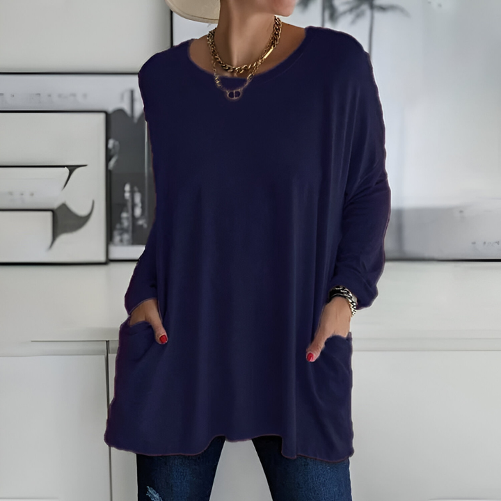 Women’s Jumpers | Casual Clothing | Oversized Round-Neck Sweater