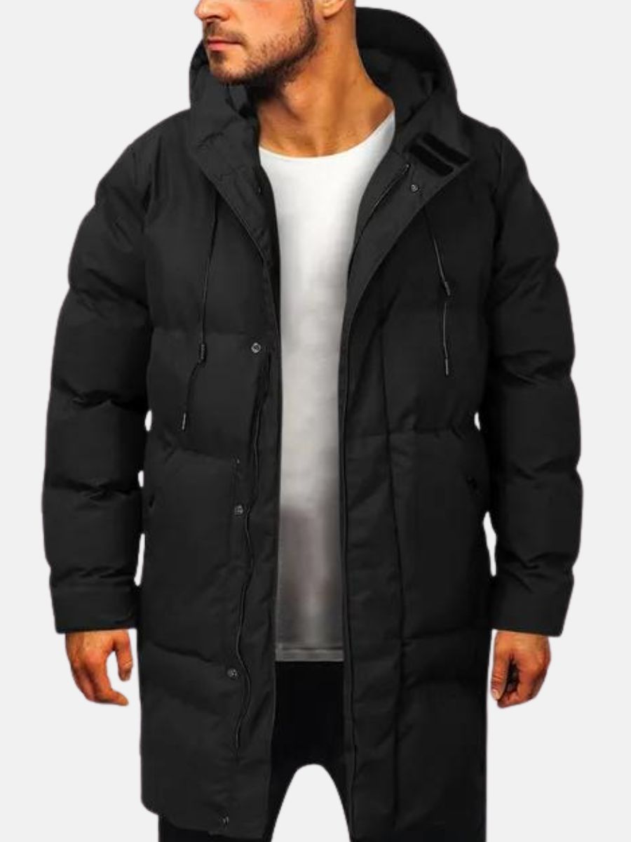 Mens Winter Jackets | Long Hooded Insulated Warmth | Essential Mens Clothing