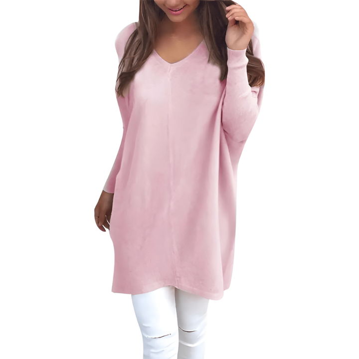 Women’s Jumper | Oversized V-Neck Clothing | Cozy Casual Fashion
