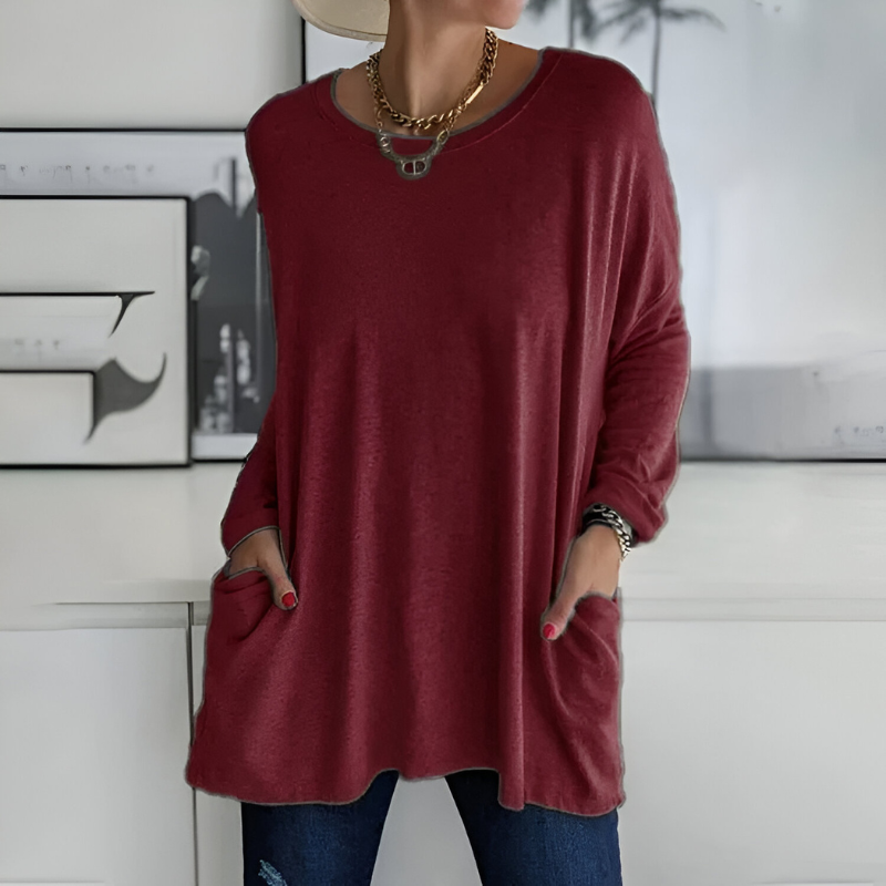 Women’s Jumpers | Casual Clothing | Oversized Round-Neck Sweater