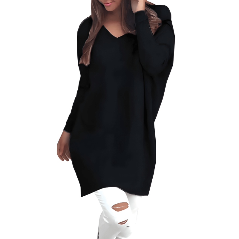 Women’s Jumper | Oversized V-Neck Clothing | Cozy Casual Fashion