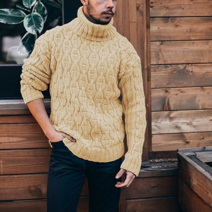 Men's Sweatshirt | Chunky Turtleneck Style | Classic Mens Clothing