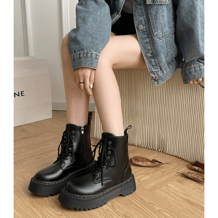 Women's Boots | Chunky Platform Boots | Platform Stylish Shoes