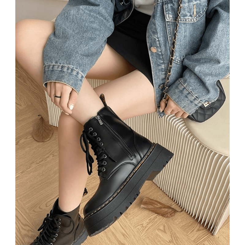 Women's Boots | Chunky Platform Boots | Platform Stylish Shoes