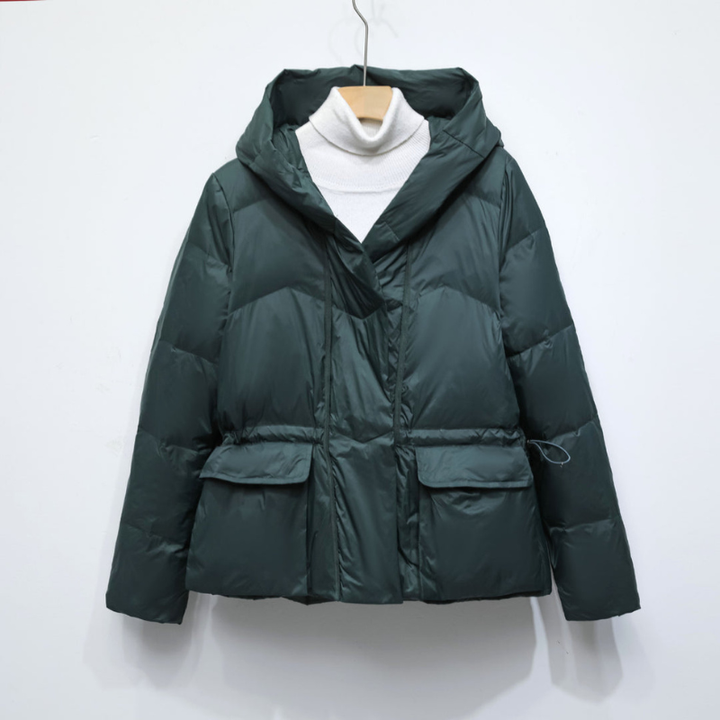 Women’s Jackets | Short Puffer with Hood | Cozy Quilted Clothing