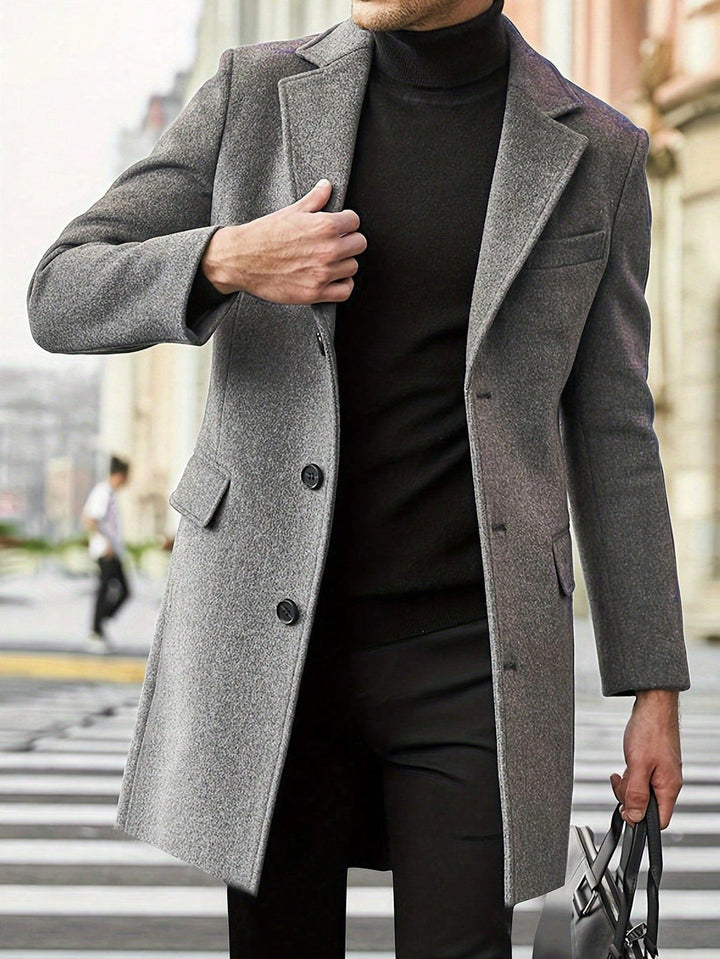 Mens Winter Jackets | Classic Tailored Overcoat | Mens Clothing