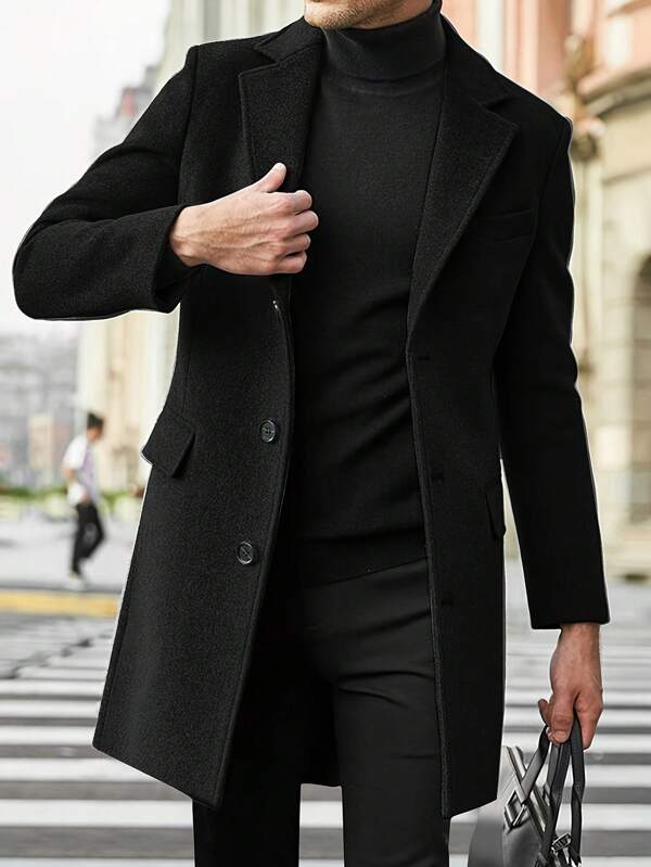 Mens Winter Jackets | Classic Tailored Overcoat | Mens Clothing