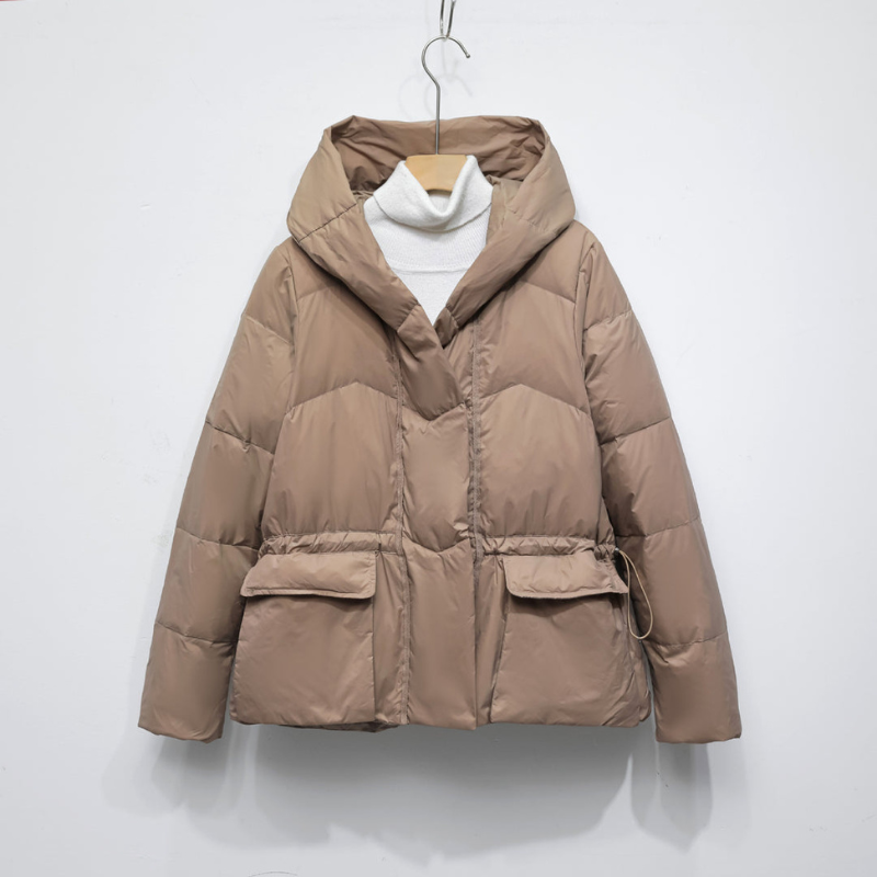 Women’s Jackets | Short Puffer with Hood | Cozy Quilted Clothing