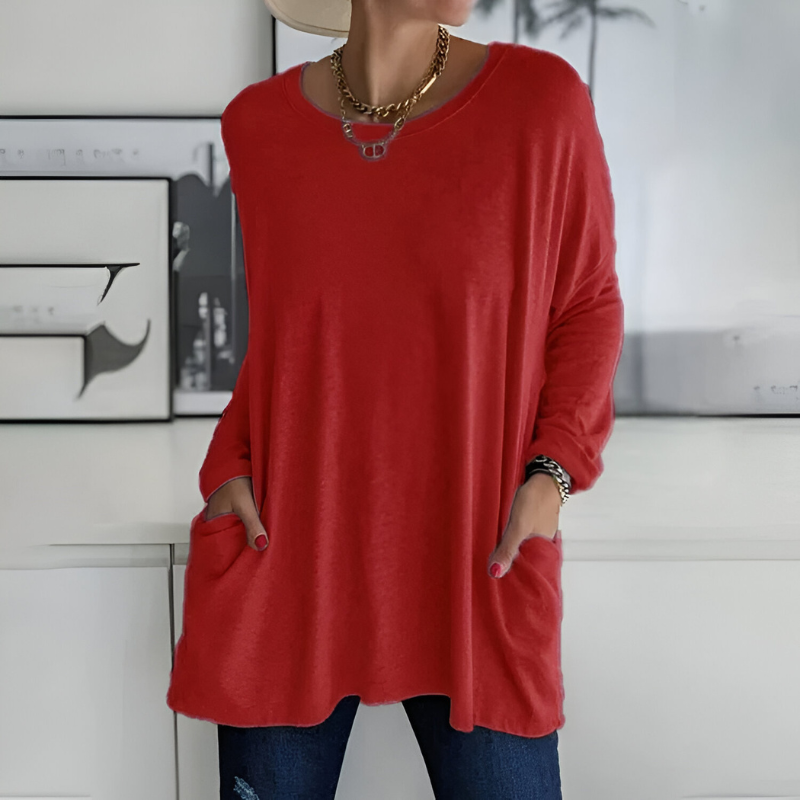 Women’s Jumpers | Casual Clothing | Oversized Round-Neck Sweater