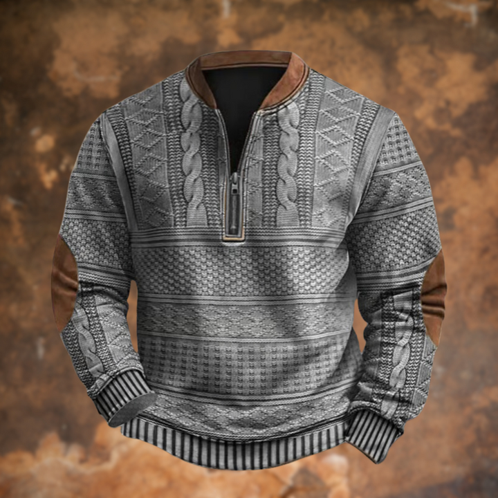 Men's Sweatshirt | Knitted Warm Classic | Stylish Mens Clothing