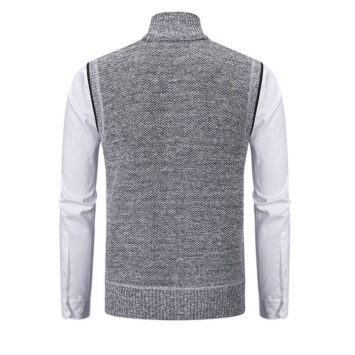 Mens Vest | Textured Zip Layering Style | Modern Mens Clothing