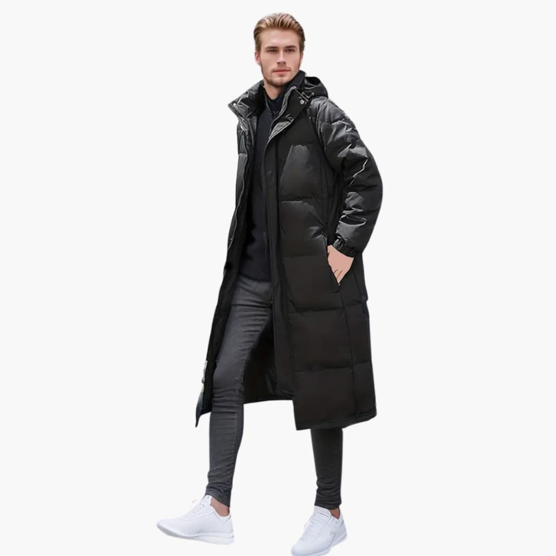 Mens Winter Jackets | Long Puffer Coat | Warm Mens Clothing