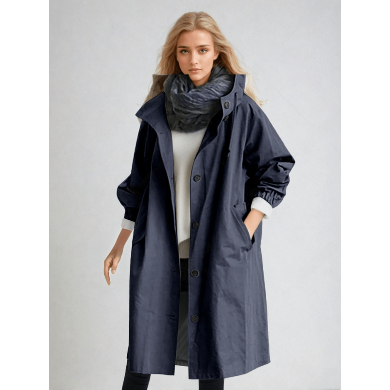 Women’s Coats | Waterproof Hooded Trench | Casual Outdoor Clothing