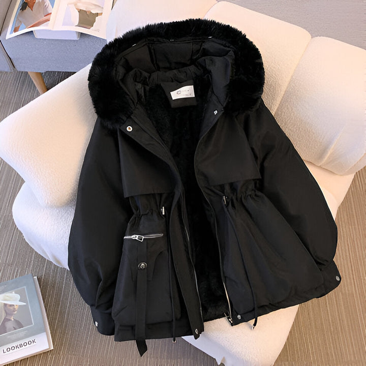 Fluffy Jacket Womens | Thick Padded Winter Coat | Hood