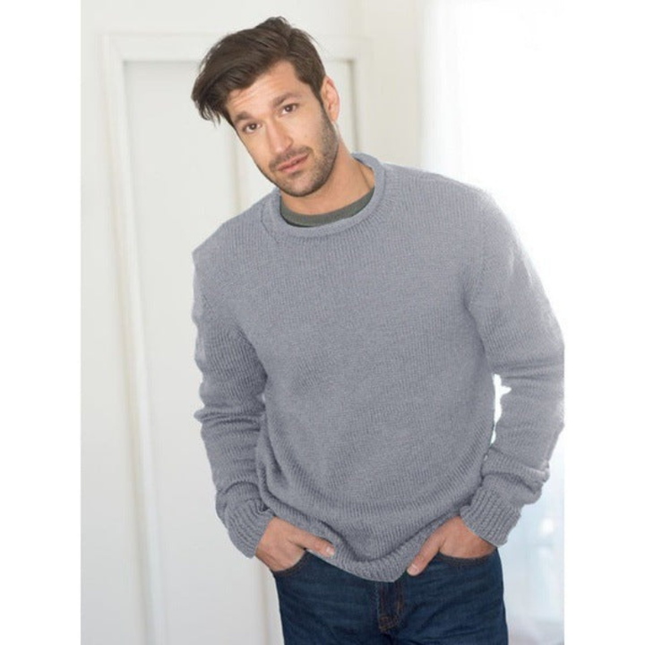 Men's Sweatshirt | Chunky Knit Crewneck | Essential Mens Clothing