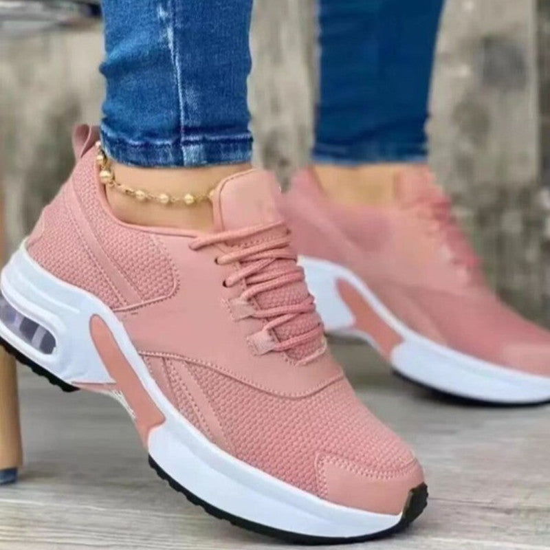 Women’s Trainers | Round Toe Sneakers with Bow | Comfortable Shoes