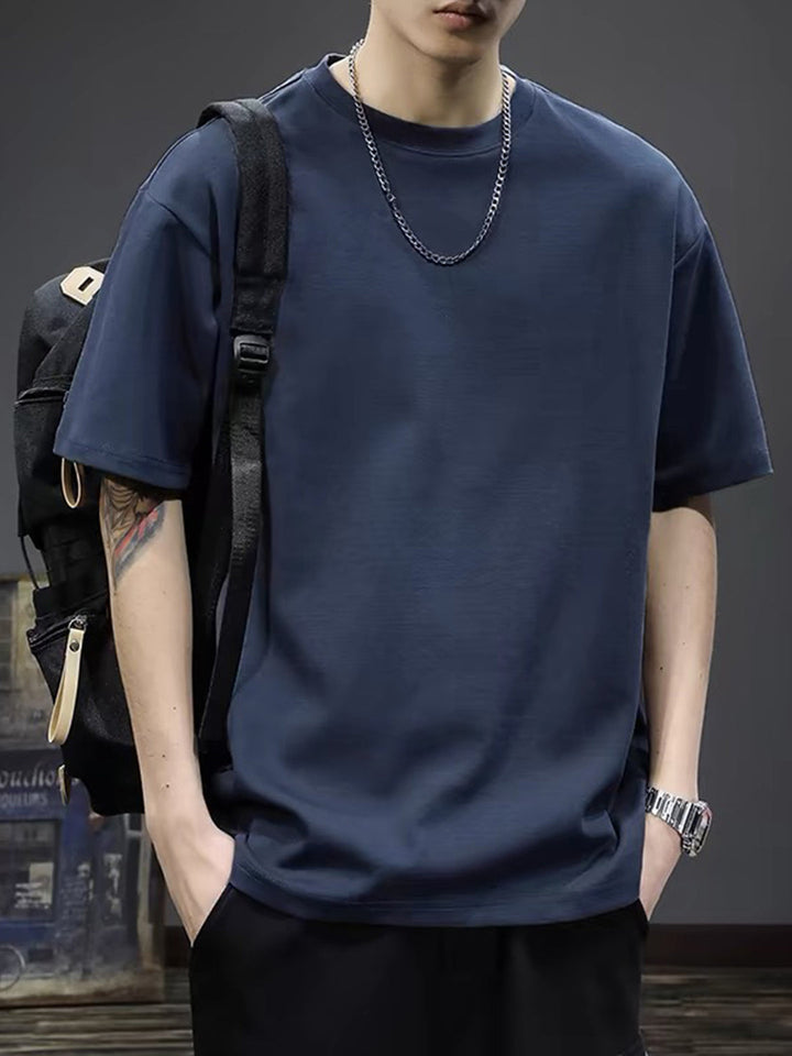 Men's Summer T-Shirt | Breathable & Lightweight | Short Sleeves & Round Neck | Casual