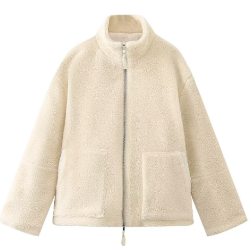 Fluffy Jacket Womens | High Collar Fluffy Style | Winter Clothing