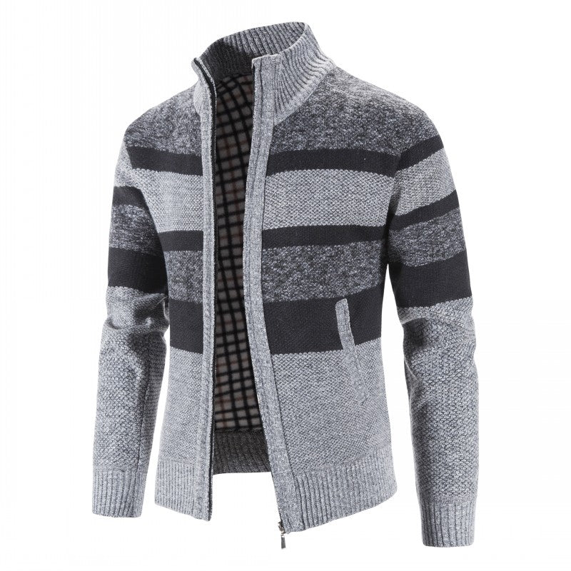 Mens Winter Jackets | Warm Zip Knit Jacket Style | Everyday Mens Clothing