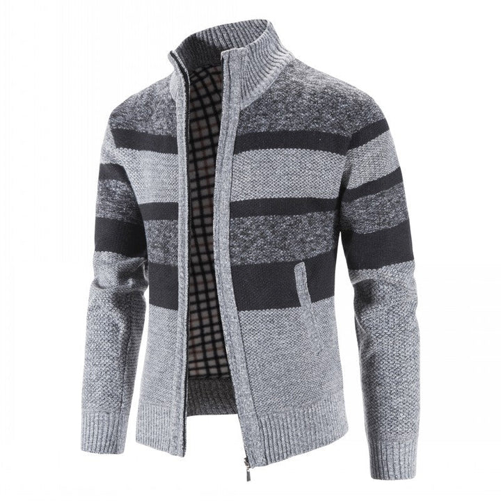Mens Winter Jackets | Warm Zip Knit Jacket Style | Everyday Mens Clothing