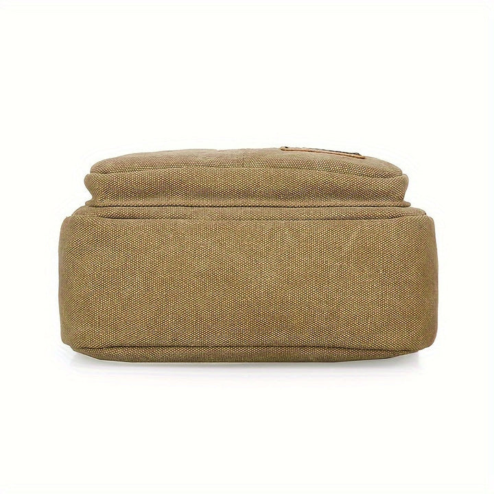 Men’s Crossbody Bag | Adjustable Strap & Multiple Zip Pockets | Durable Canvas | Casual