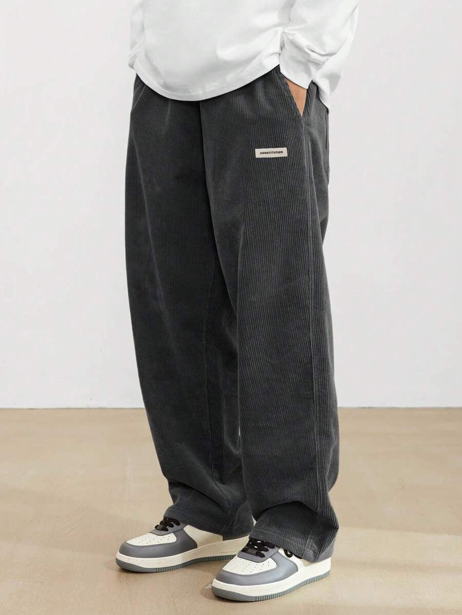 Men's Corduroy Pants | Loose-Fit & Straight Leg | Casual & Comfortable | Timeless Style