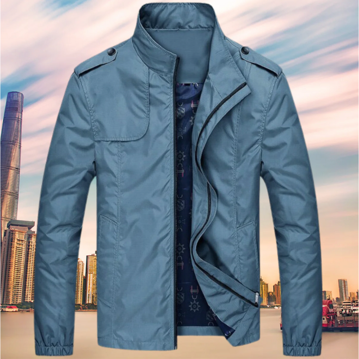 Men’s Trench Jacket | Windproof & Water-Repellent | Elegant Design