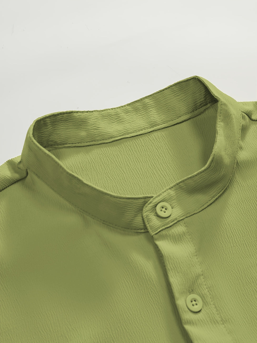 Men's Summer Shirts | Stand Collar | Breathable & Comfortable | Polyester | 3-Pack