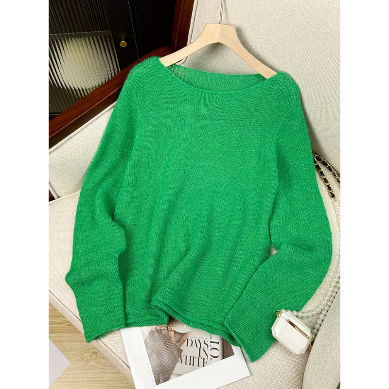Women’s Jumpers | Lightweight Sweater | Round Neck Casual Top