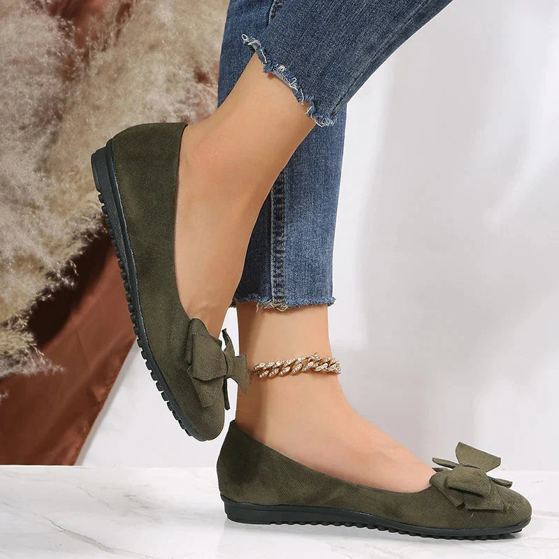 Ballet flats for women | Flat sole & Slip-on | Decorative bow | Comfortable & stylish