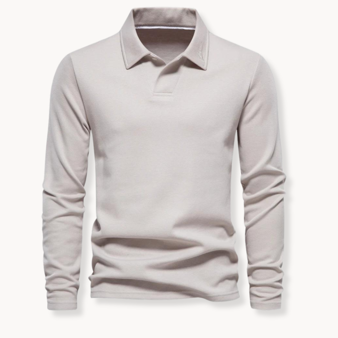 Men’s Polo Shirt | Long Sleeve Polo | Timeless Style |  Men’s Clothing