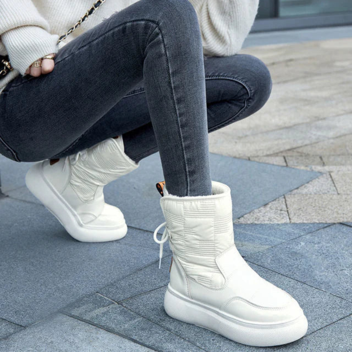 Snow Boots Women | Winter Shoes | Warm Lace-Up Design