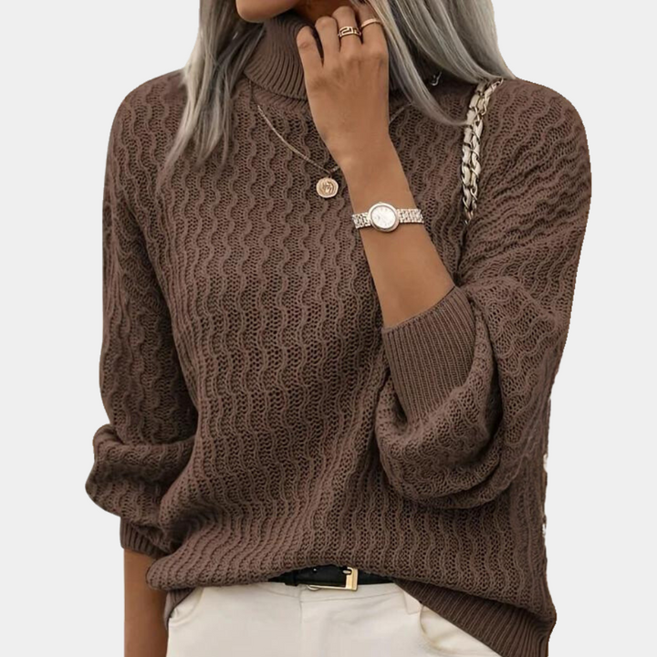 Women’s Jumper | Twisted Knit | Elegant & Warm | Synthetic Fibre