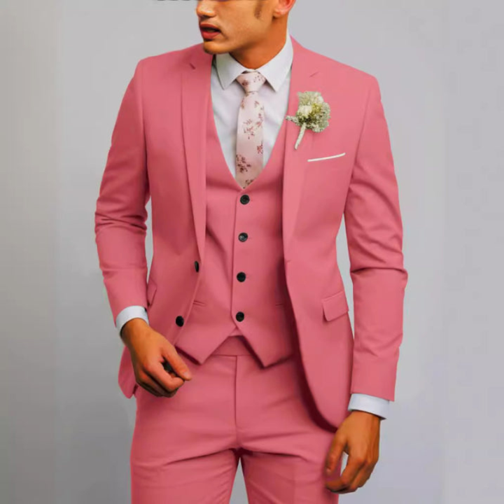 Men’s 3-Piece Suit | Slim Fit Design | Wedding Look | Mens Clothing