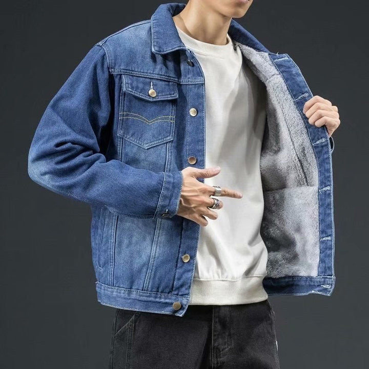 Men’s Winter Jacket | Classic Denim Style | Warm & Stylish Clothing