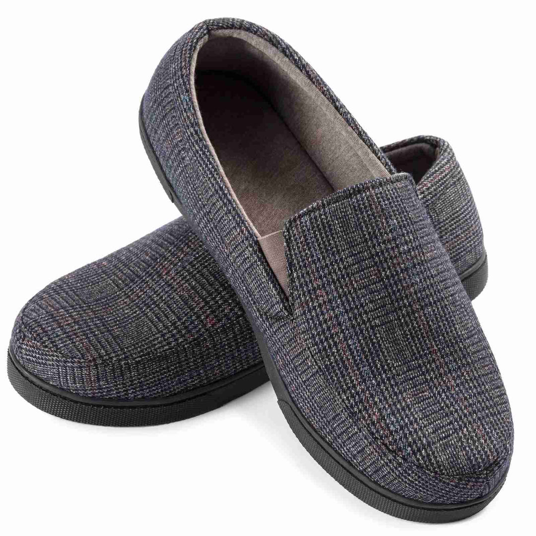 Loafers for Men | Stylish Checked Slip-On Shoes | Warm & Comfortable
