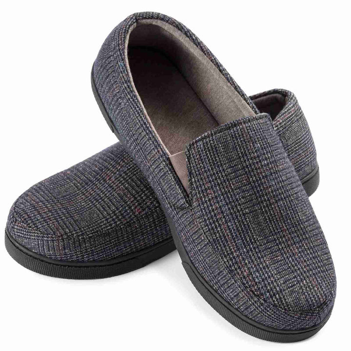 Loafers for Men | Stylish Checked Slip-On Shoes | Warm & Comfortable