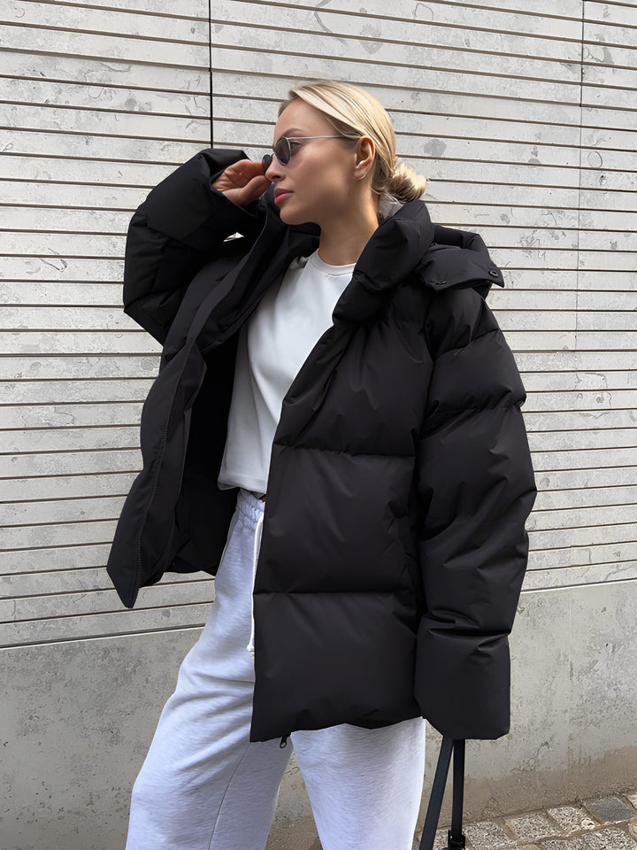 Women's Puffer Jacket | Winter Coat | Detachable Hood Design