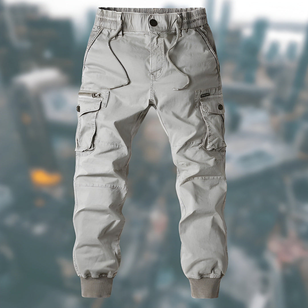 Men’s Cargo Trousers | Casual Joggers | Elastic Waist | Mens Clothing