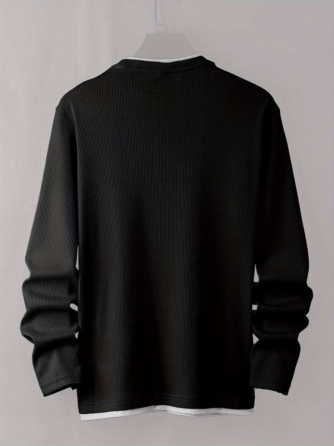 Men's Shirt | Long Sleeves | Waffle Knit | Soft & Stretchy | Casual & Sustainable